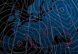 Illustration of a weather map